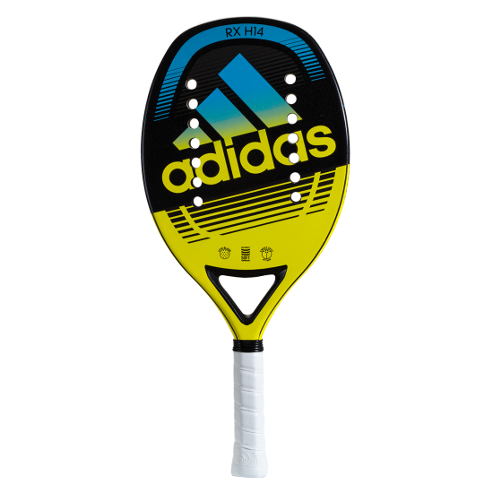 RAQUETE ADIDAS BEACH TENNIS RX14 - PRETO/AMARELO/AZUL